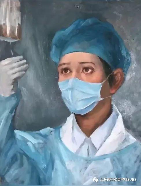云画展｜领科双语学生以笔为援 以艺抗疫图片_8388607