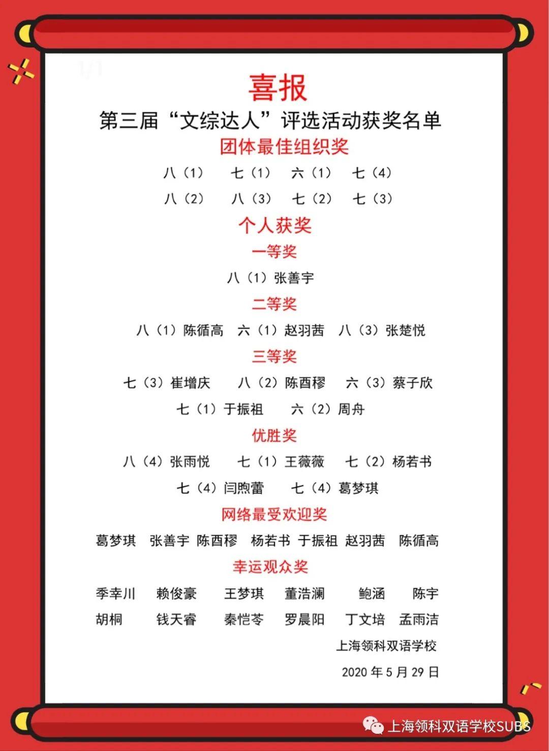号外！号外！领科双语第三届“文综达人”评选活动云端如期举行图片_2047