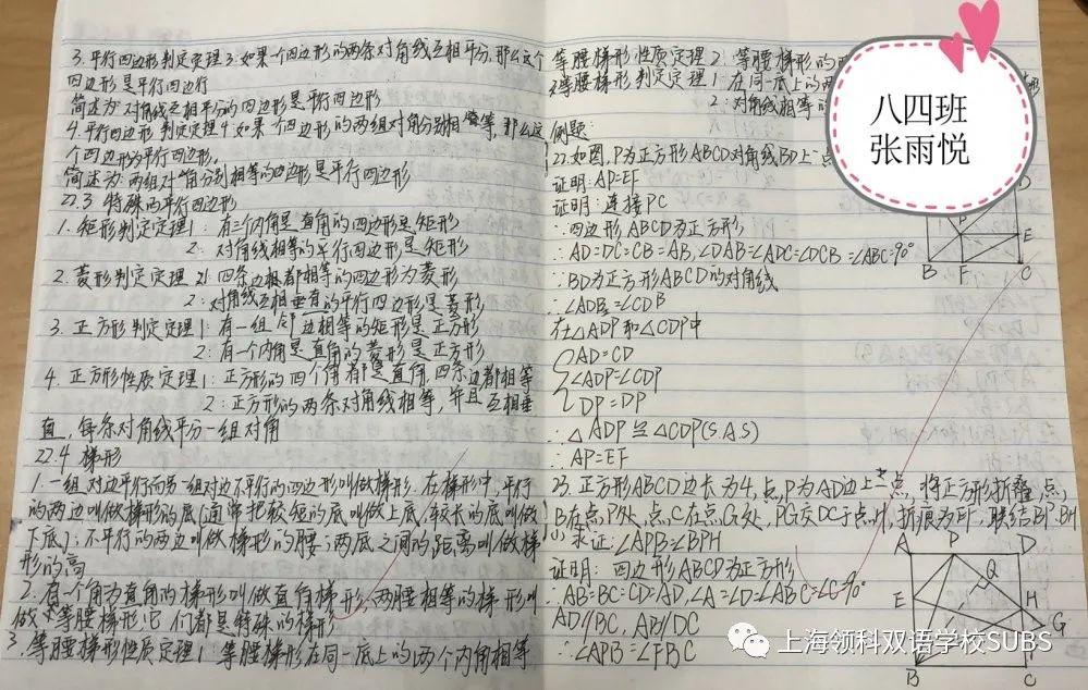 你的优秀有“记”可寻——领科双语学子课堂笔记大赏图片_134217727