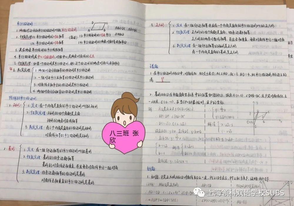 你的优秀有“记”可寻——领科双语学子课堂笔记大赏图片_67108863