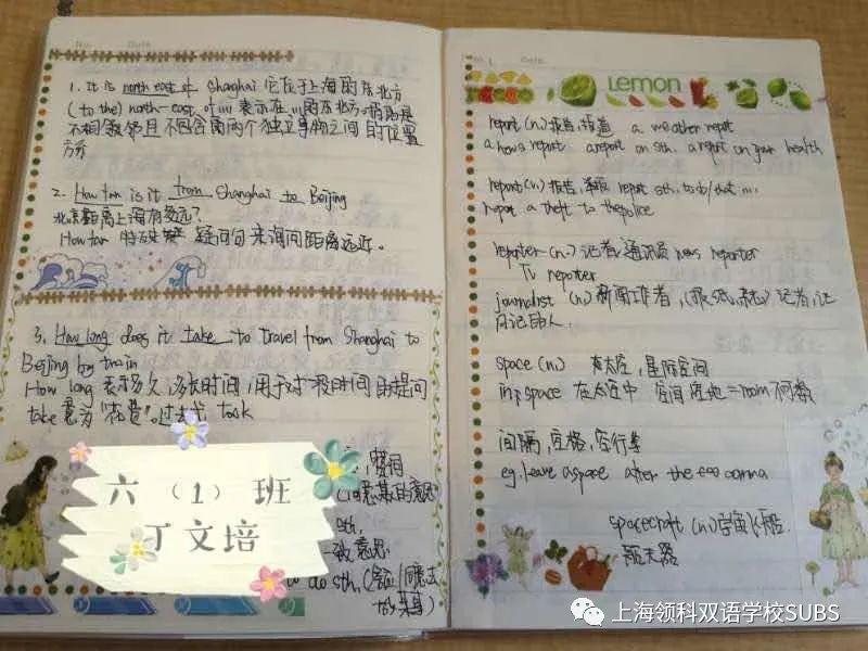 你的优秀有“记”可寻——领科双语学子课堂笔记大赏图片_274877906943