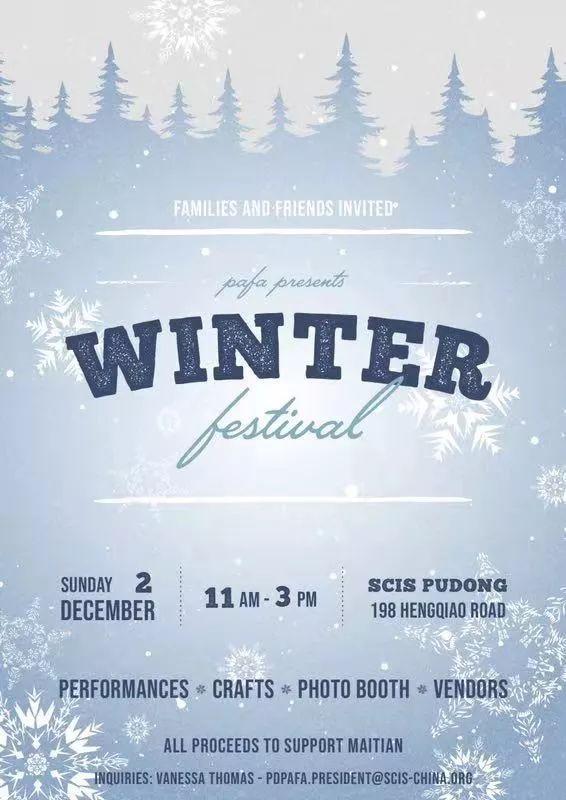 Save the Date! Winter Festival on Sunday, December 2nd图片_1