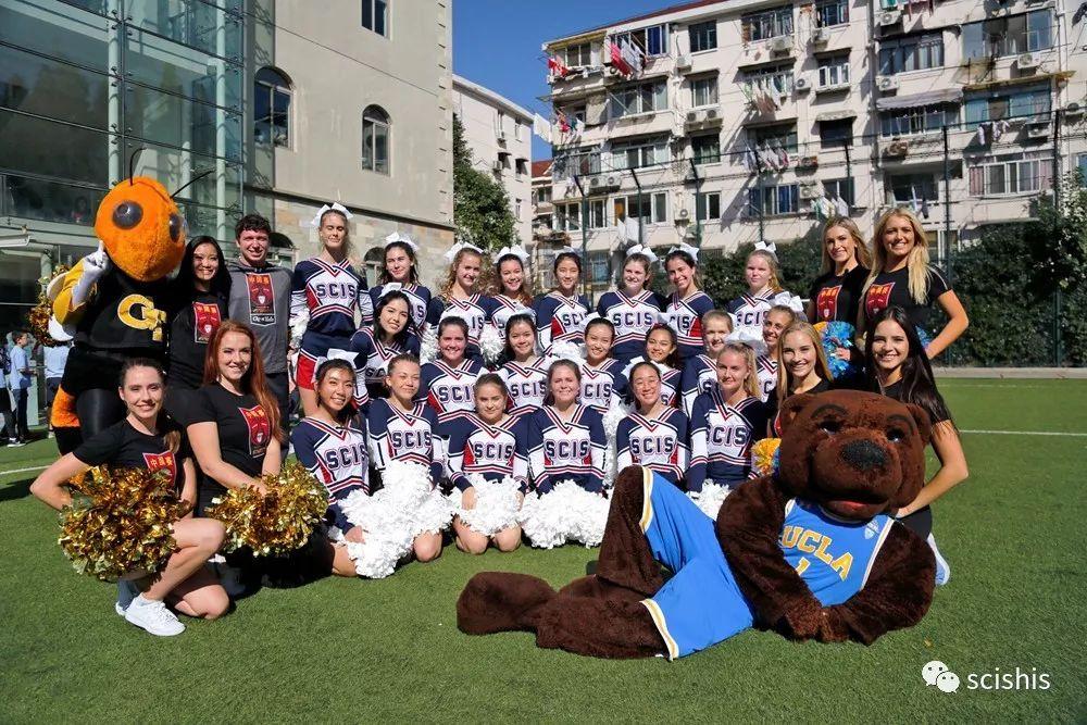 PAC-12: UCLA & Georgia Tech Cheer Teams Visit SCIS图片_3