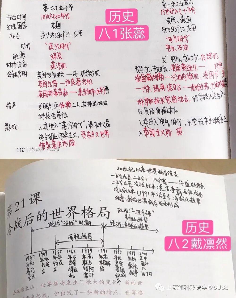 你的优秀有“记”可寻——领科双语学子课堂笔记大赏图片_70368744177663