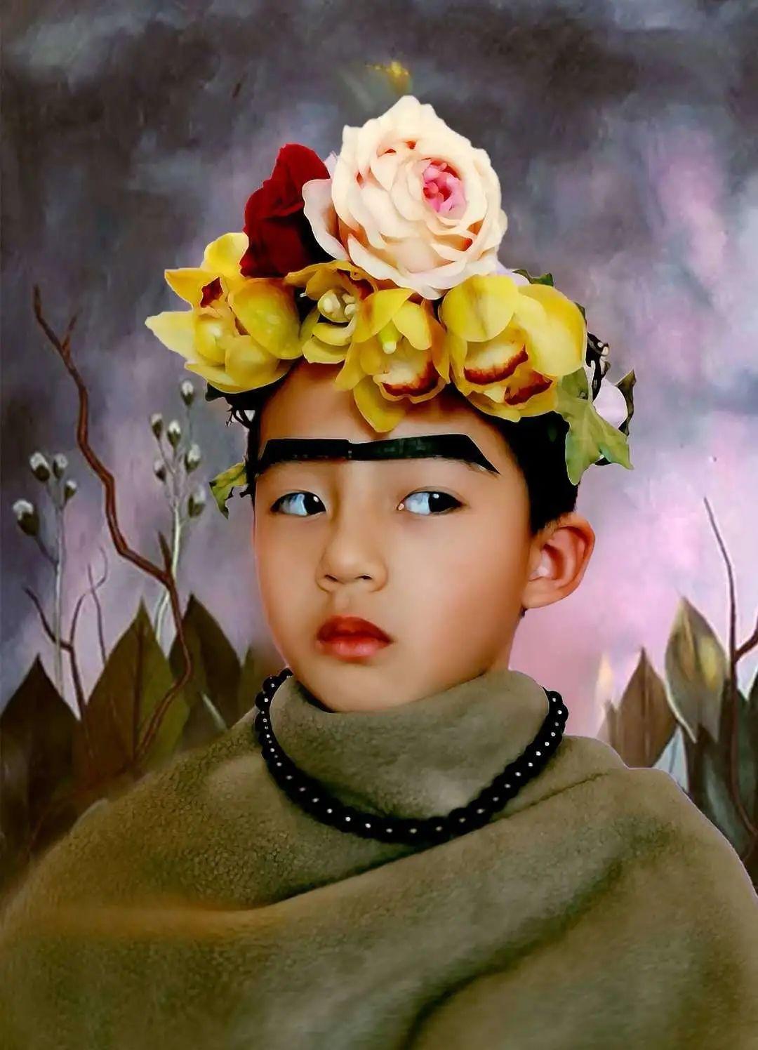 娃把自己变成了“名画”图片_127 娃把自己变成了“名画”图片_127