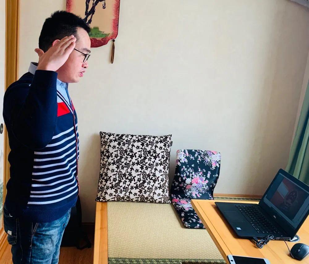 升腾的力量 || 领科双语师生参加“在线升旗仪式”图片_2047