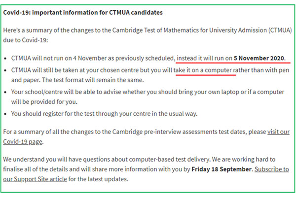 牛剑笔试 | 剑桥计算机科学专业入学前测：CTMUA的复习指南内容图片_2