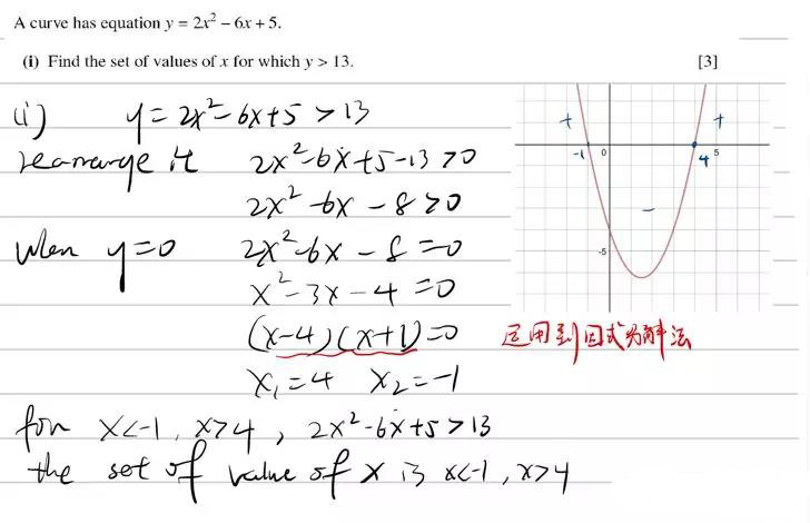 Alevel数学二次函数解法讲解   学会这3重函数题从此不用愁内容图片_3