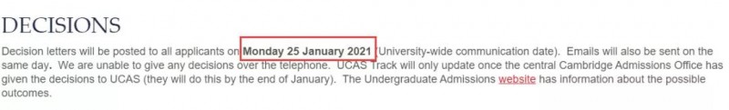 ​2021年牛剑G5大学几月放榜  最早1月份最迟4月份之前内容图片_3