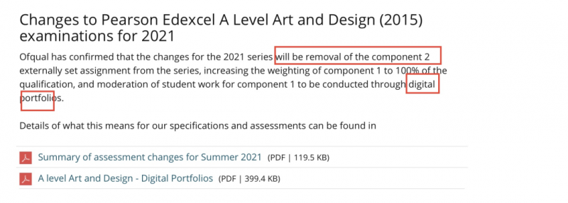 速看！2021英国三大考试局中Alevel艺术设计考试有变化 Component 2取消了！内容图片_2