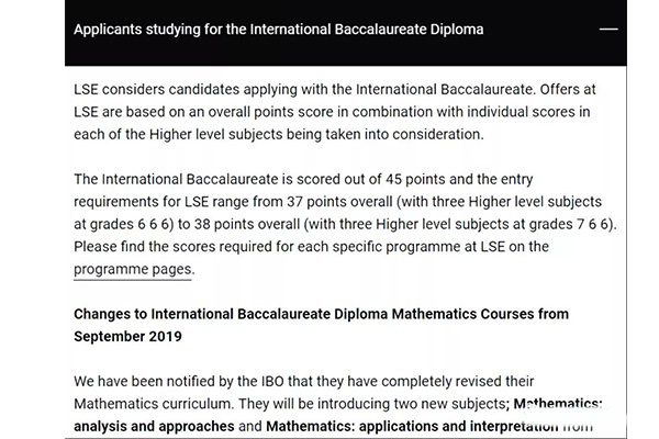 IB申请英国G5大学要多少分？官网给出了最低36分的要求内容图片_4