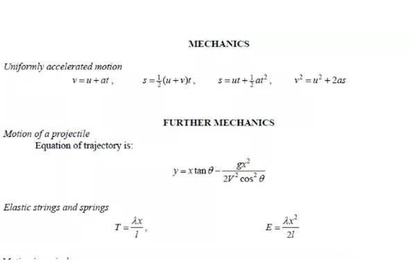 Alevel进阶数学拿A难吗？会背会用这些公式照样让你逆袭拿A之路内容图片_11