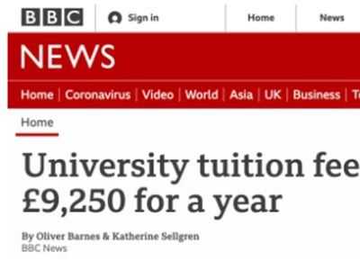 好消息！英国大学学费削减政策出台  英本院校学费可能不足1万英镑