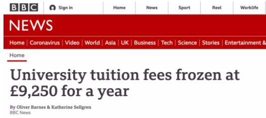 好消息！英国大学学费削减政策出台  英本院校学费可能不足1万英镑内容图片_1