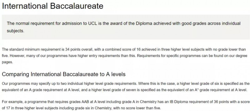 UCL IB分数要求 雅思分 录取率介绍，快来看新排名反超IC的它申请难不难内容图片_3