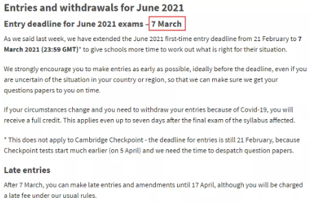 2021CIE大考更新考试信息新增夏季Alevel学员豁免成绩政策内容图片_5