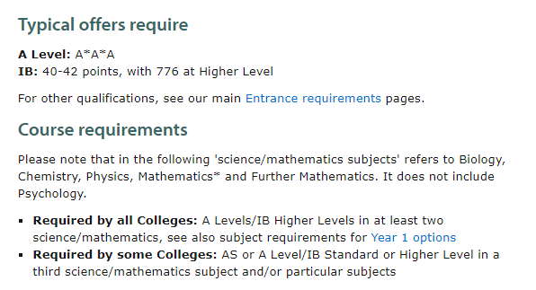 剑桥自然科学Alevel要求介绍，分数 选课 录取率等攻略都在这儿内容图片_3