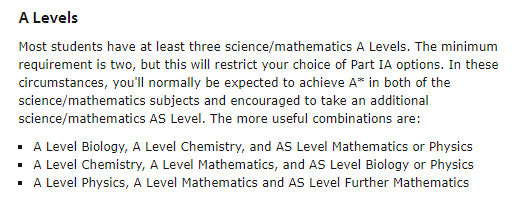 剑桥自然科学Alevel要求介绍，分数 选课 录取率等攻略都在这儿内容图片_4