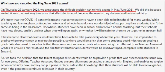 ​英国Alevel夏季大考安排  三大考试局的考试动态和评估方式为你一次就讲清内容图片_1