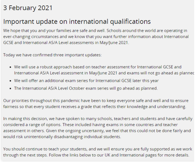 ​英国Alevel夏季大考安排  三大考试局的考试动态和评估方式为你一次就讲清内容图片_4