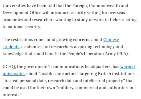  注意：英国大学这44个专业将限制中国留学生 对英国大学专业选择可要谨慎了内容图片_2