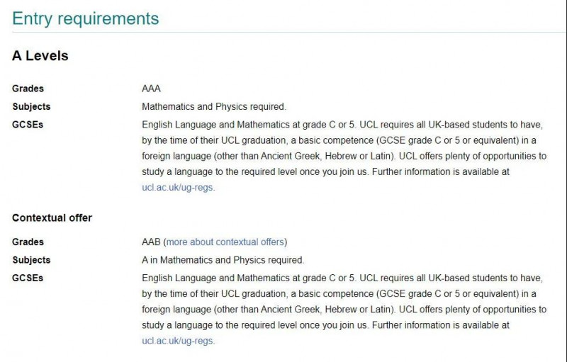 英国大学alevel必选科目有哪些？UCL公开表示偏爱这些科目内容图片_5