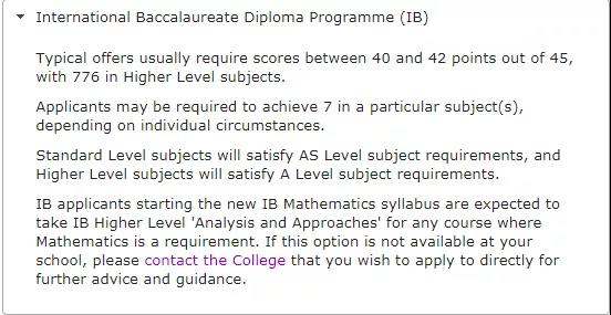 IB申请英国大学要求选数学考几分，AA和AI选哪个比较好？内容图片_2