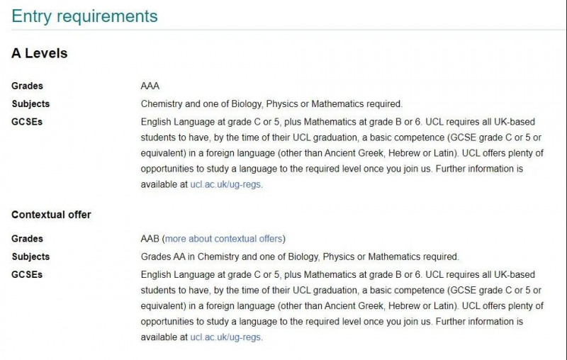 英国大学alevel必选科目有哪些？UCL公开表示偏爱这些科目内容图片_4