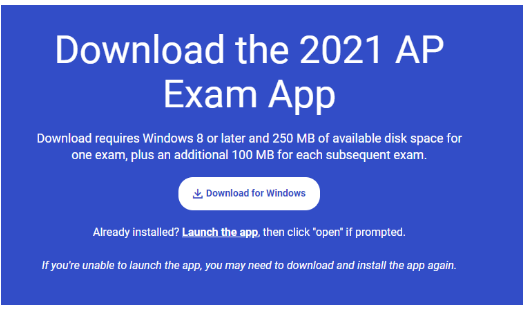 2021年AP线上考试APP安装说明 线上考试这份操作指南一定要看内容图片_1