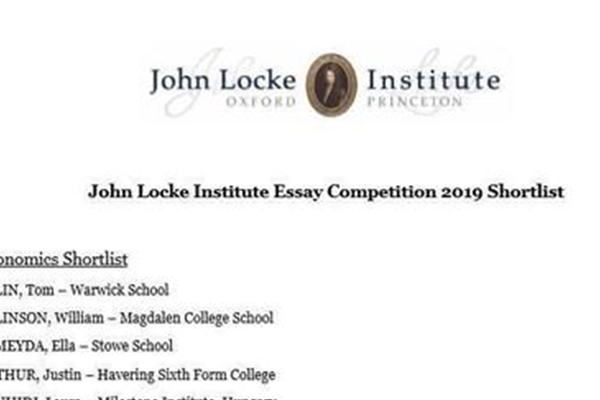 未满14岁也能参加的高含金量写作比赛 JohnLocke写作竞赛赛题分享来了 内容图片_2
