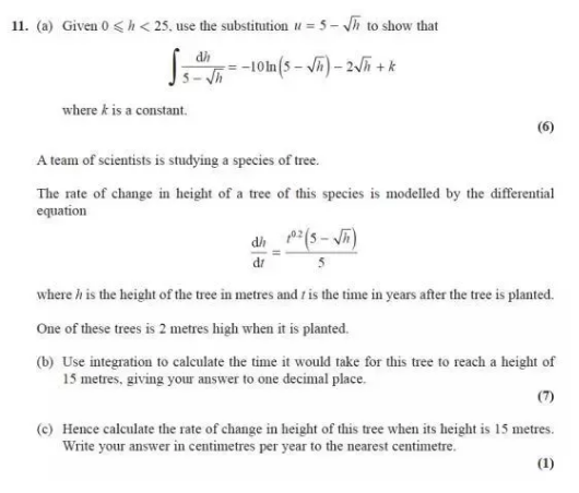 Alevel数学微积分答题技巧分享来了 用真题为例让你更清晰透彻内容图片_2