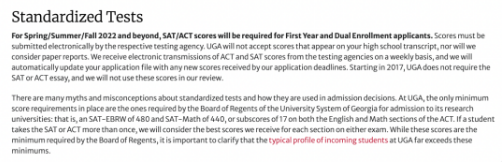 申美同学请注意 2022年佐治亚州大学本科申请需提交SAT/ACT成绩了内容图片_3