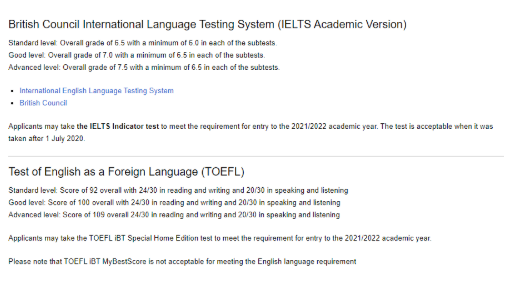 申请​英国本科语言成绩要达到多少分  PTE多邻国的成绩要求都在这里了内容图片_5