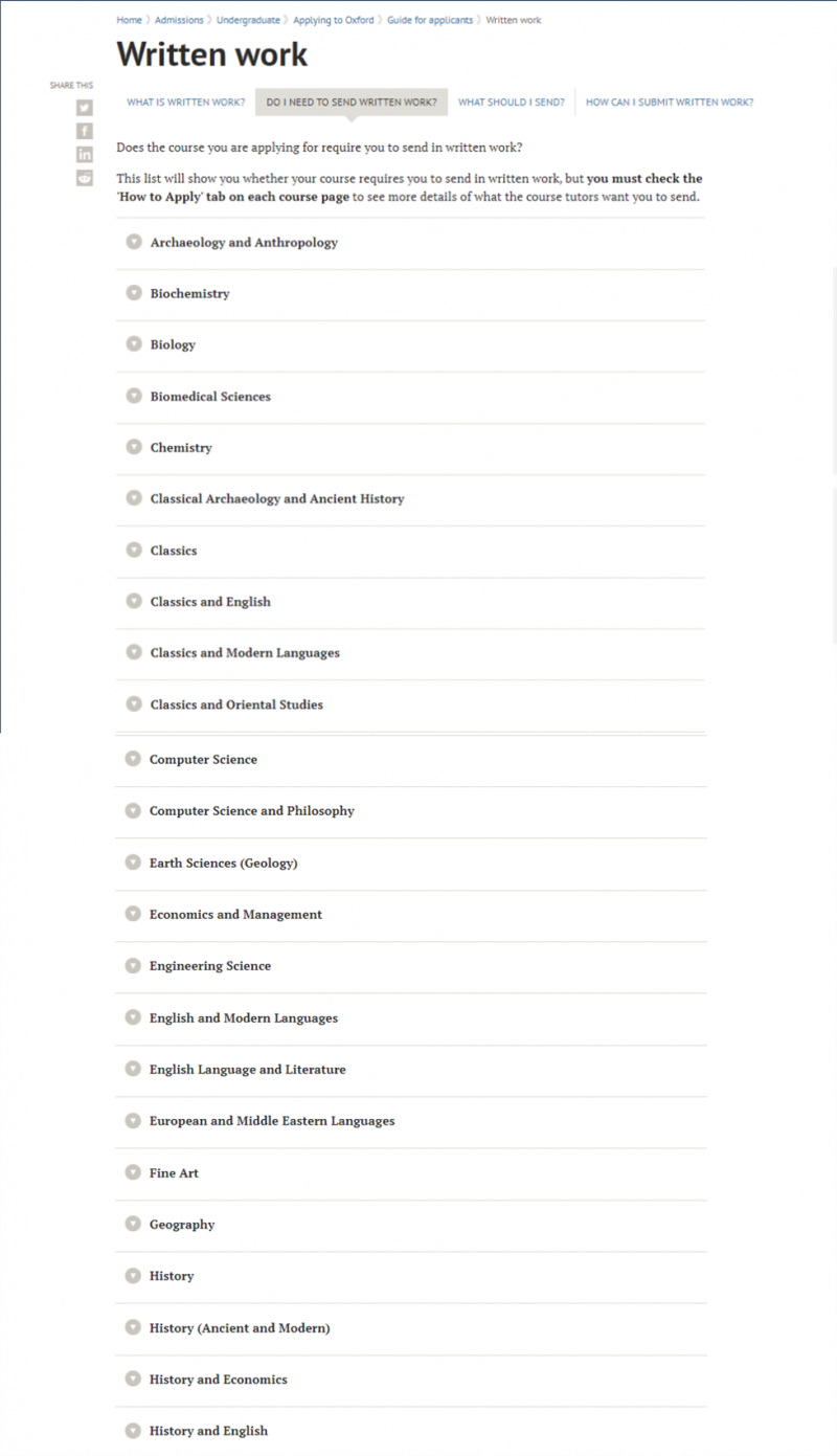 申请牛津大学要求的书目作业是什么？大部分专业要求的是课程作文内容图片_2