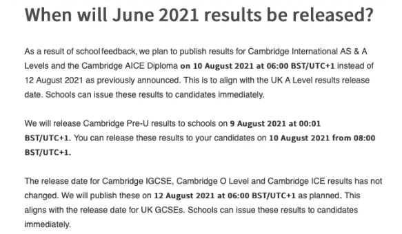 Alevel同学注意CAIE考试局出分时间在8月10日  这些建议赶紧收下内容图片_1