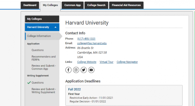 注意：Common App 2021-2022申请开启！内容图片_6