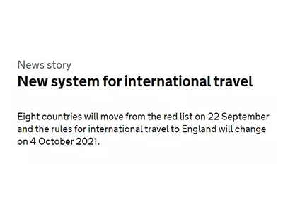 2021英国留学员入境政策更新 从8个国家转机的人要注意