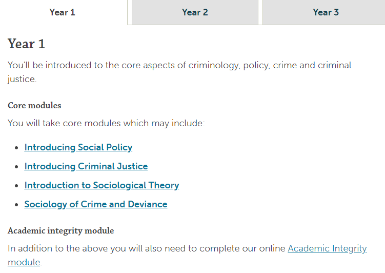 约克大学犯罪学Alevel申请条件分享 AAB就可申请内容图片_2