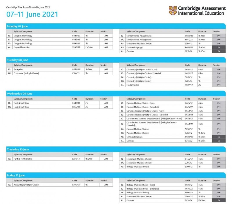2022ALEVEL考试时间出炉 第1场定在5月3日内容图片_6