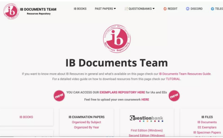 IB学习资料整理 文理科真题网站“供货”啦内容图片_1