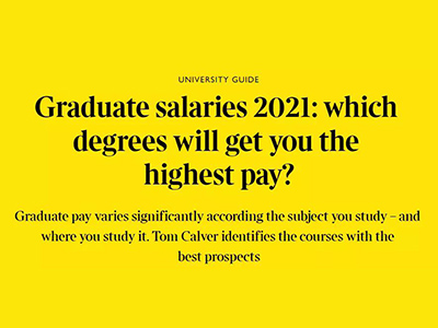 薪资版英国G5大学排名出炉 帝国理工击败牛剑成第1