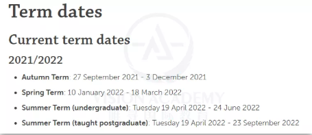 2021英国大学放假安排来了 这些学校纷纷开启了小长假模式内容图片_3