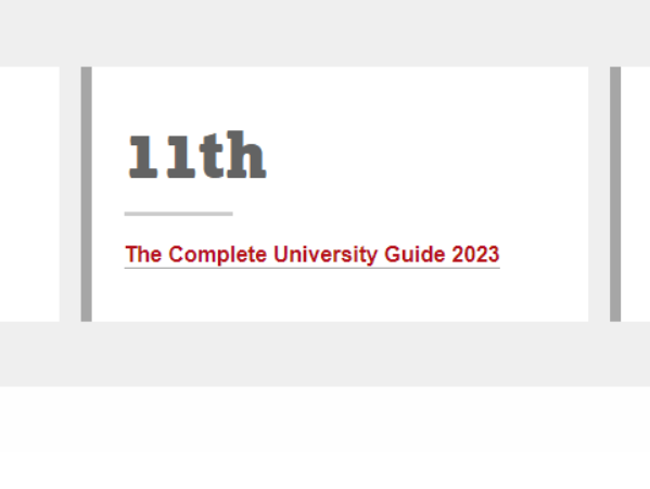 兰卡斯特大学排名英国第几?2023年CUG榜单第11