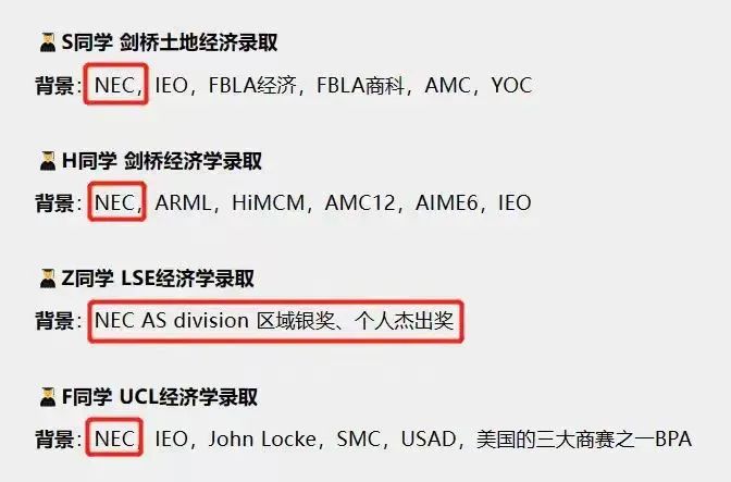 经济申请者有什么提升竞争力的竞赛选择?来看nec经济竞赛!内容图片_2